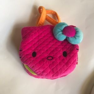 Hello kitty purse hot Pink quilted zip close